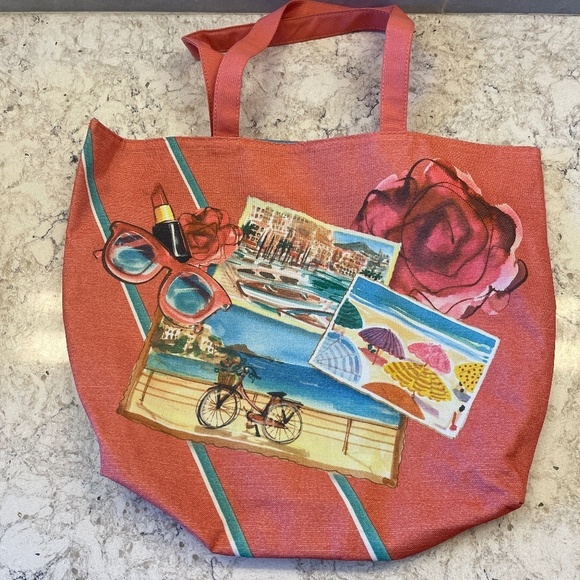 Very‎ Clean salmon color re-usable Tote Bag - Lancome - Picture 1 of 7